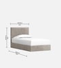 Block Design Kids Toddler Bed In Cream Colour