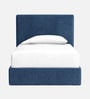 Block Design Kids Toddler Bed In Denim Blue Colour