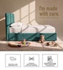 Block Design Kids Toddler Bed In Green Colour