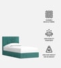 Block Design Kids Toddler Bed In Green Colour