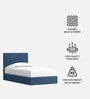 Block Design Kids Twin Bed In Denim Blue Colour