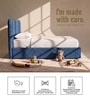 Block Design Kids Twin Bed In Denim Blue Colour