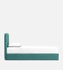 Block Design Kids Twin Bed In Green Colour