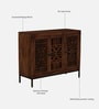 Blois Mango Wood 3 Door Sideboard In Tubbaq Finish