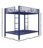Blone Metal Bunk Bed in Blue Colour