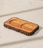 Set of 2 Bloom & Bark Salt & Pepper Set Ceramic Shakers with Acacia Wood Stand