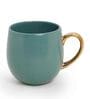 Bloom 180 ml Green Porcelain Tea Cup (Set of 2)