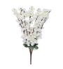 Floral Bloom White Plastic Flower Bunch