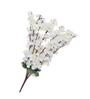 Floral Bloom White Plastic Flower Bunch