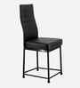 Bloom Leatherette Dining Chair In Black Colour Set Of 2