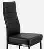 Bloom Leatherette Dining Chair In Black Colour Set Of 2