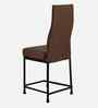 Bloom Leatherette Dining Chair In Brown Colour Set Of 4