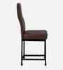 Bloom Leatherette Dining Chair In Brown Colour Set Of 4