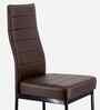 Bloom Leatherette Dining Chair In Brown Colour Set Of 4
