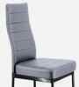 Bloom Leatherette Dining Chair In Grey Colour Set Of 4