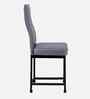 Bloom Leatherette Dining Chair In Grey Colour Set Of 4