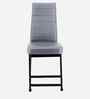 Bloom Leatherette Dining Chair In Grey Colour Set Of 4