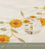 Bloom lines Embroidered Cotton Table cover ( 6 Seater  )