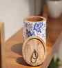 Bloom Mango Wood Sotrage Jar with Enamel