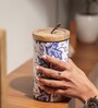 Bloom Mango Wood Sotrage Jar with Enamel