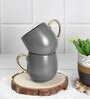 Bloom Mug 180ml Set of 2 Pebble grey