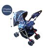 Bloom Stroller for New Born 0-3 Years In Blue Colour