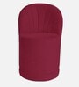 Bloom Suede Dining Chair in Red Colour