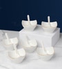 Bloom Vegas Dessert Set White Glossy Set of 6