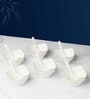 Bloom Vegas Dessert Set White Glossy Set of 6