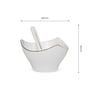 Bloom Vegas Dessert Set White Glossy Set of 6