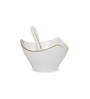 Bloom Vegas Dessert Set White Glossy Set of 6