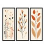 Blooming Floral
Set Of 3 Multicolor Black Engineered Wood Wall Art Prints
