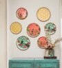 Blooming Green Green Mango Wood Wall Plate