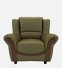 Blos Leatherette 1 Seater Sofas in Green Colour