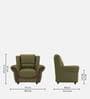 Blos Leatherette 1 Seater Sofas in Green Colour