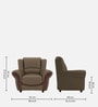 Blos Leatherette 1 Seater Sofas in Grey Colour