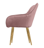 Blossom Fabric Lounge Chair in Dusty Pink Colour