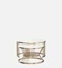 Blossom Metal Nest of Tables in White Finish (Set Of 2)
