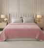 Blossom Pink Solid Microfiber Ultra Soft 300GSM Double Bed Quilt