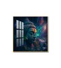 Blossom Portrait Of Buddha Glass Finish Square Wall Art