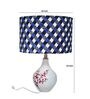 Blossom Table Lamp with Drum shaped Multicolour Velvet Lampshade