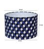 Blossom Table Lamp with Drum shaped Multicolour Velvet Lampshade