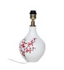 Blossom Table Lamp with Drum shaped Multicolour Velvet Lampshade