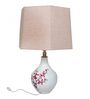 Blossom Table Lamp with Frustum shaped Beige colour Lampshade
