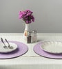 Blossoms Purple Handcrafted MDF (Set of 6) Placemat