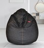 Blu XXXL Denim Bean Bag Cover in Dark Blue Colour