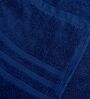 Blue & Beige Cotton Solid 550 GSM 2 Pcs Bath Towels