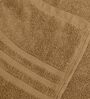 Blue & Beige Cotton Solid 550 GSM 2 Pcs Bath Towels