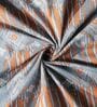 Blue & Brown 144TC Cotton Flat Super King Bedsheet with 2 Pillow Covers