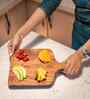 Blue & Brown Acacia Wood  Chopping Board